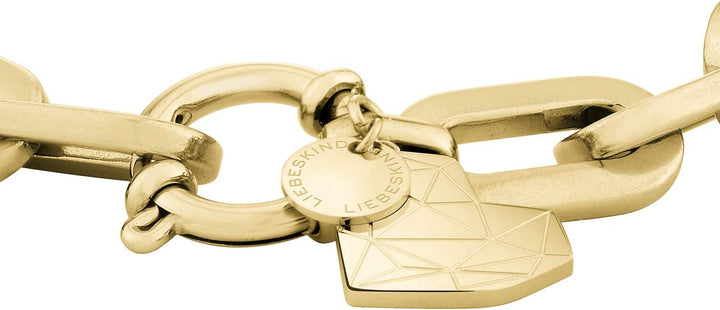 LIEBESKIND BERLIN Damen-Statement-Armbänder Edelstahl LJ-0310-B-20 Gold Chunky, Gold Chunky