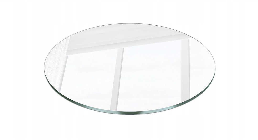 Ramix Rund Spiegel, Rahmenloser, Spiegelfliese, Wandspiegel, Badspiegel, Zimmer, Grösse: 100 cm Durc