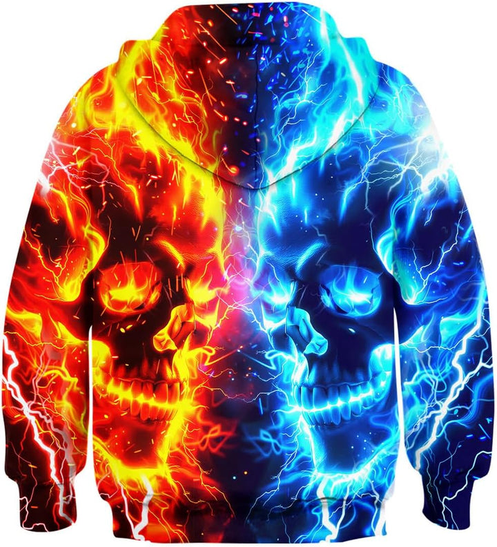 TUONROAD 3D Hoodie Kinder Jungen Mädchen Lustig Kapuzenpullover Langarm Sweatshirt Pullover 6-14 Jah