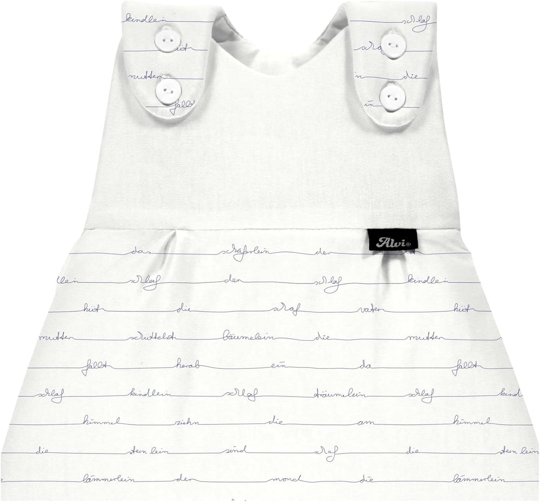 Alvi Baby-Mäxchen Aussensack Bio-Baumwolle Baby Schlafsack, 2.5 TOG, für Sommer und Winter, Ganzjahr