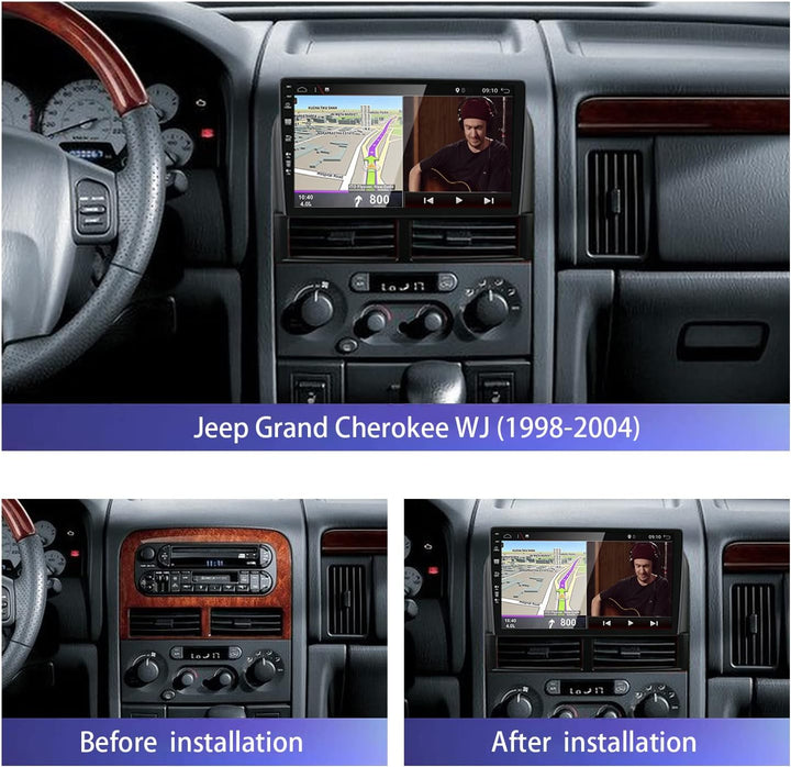 JOYX Android 13 IPS Autoradio Passt für Jeep Grand Cherokee WJ (1998-2004) - 4G+64G - Eingebaut DSP/