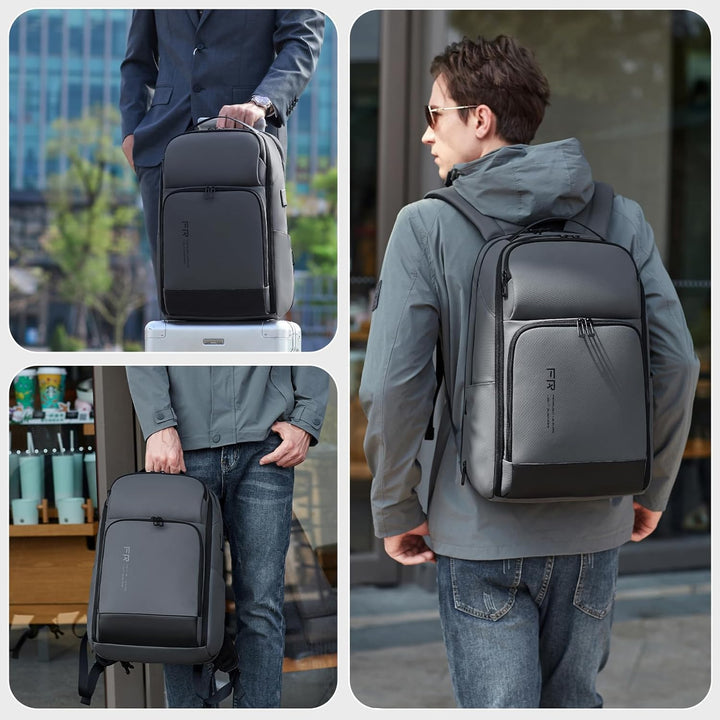 FENRUIEN Laptop rucksack/Laptoprucksack 17 Zoll 26-35L Erweiterbarer, Business & Reise-Backpack mit