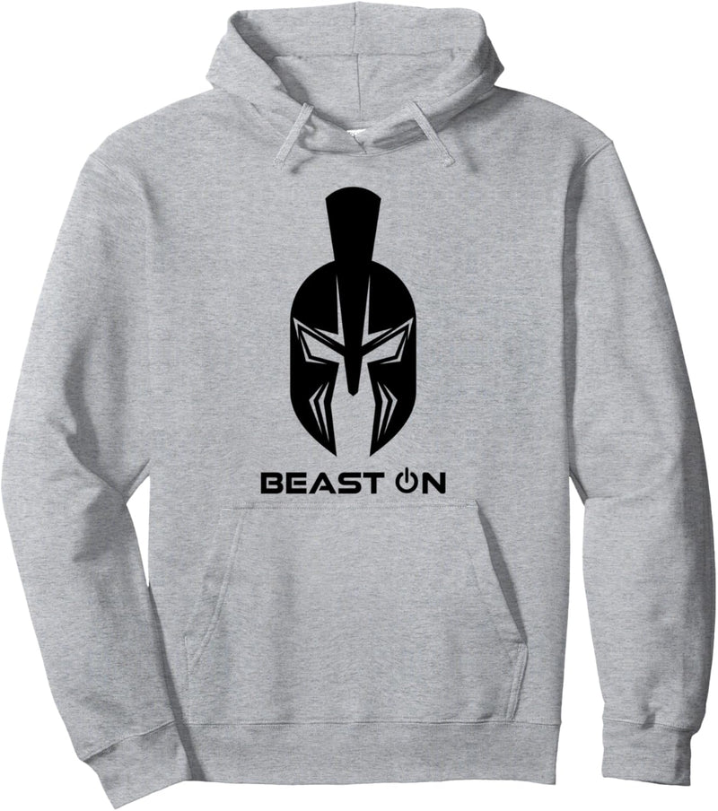 Spartaner Helm Gladiator Helm | Spartan Beast ON weisses Pullover Hoodie