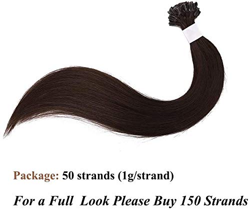 SEGO U Tip Extensions Haare Bonding Echthaar Bonded Haarverlangerung Keratin 1g/Strähne 50g 14"(35cm