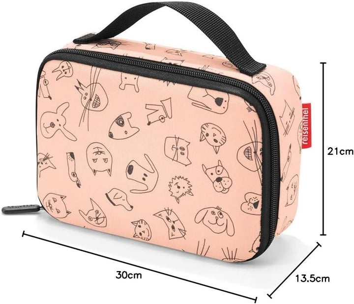 reisenthel thermocase Kleine Kühltasche für Kosmetik, Medikamente, Snacks, Couleur:rot Cats And Dogs