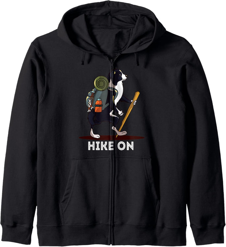 Lustige Australian Shepherd Bergsteigen Wandern Kapuzenjacke