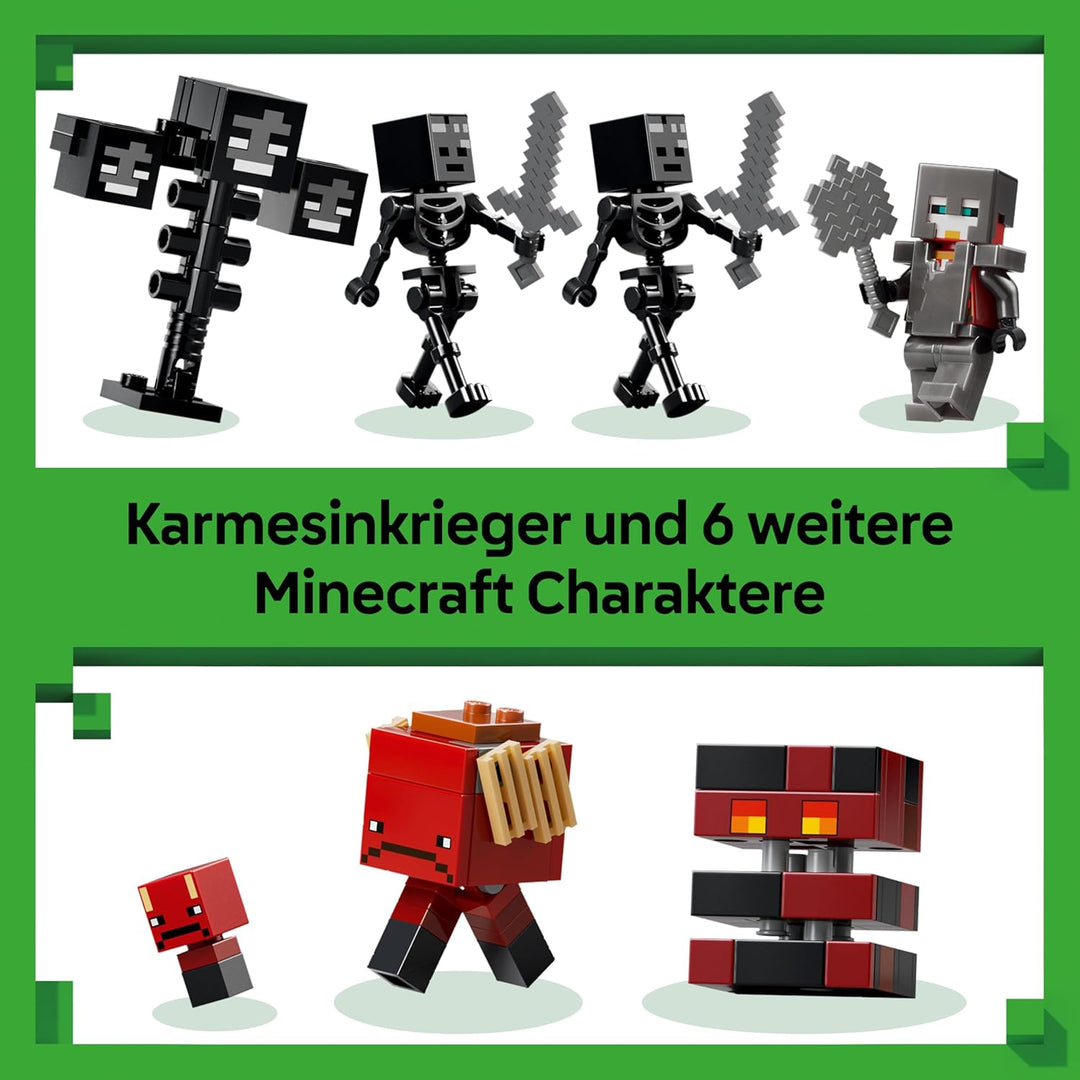 LEGO Minecraft Duell mit dem Wither - Geschenk für Junge Gamer - Merchandising für Fans - Minecraft