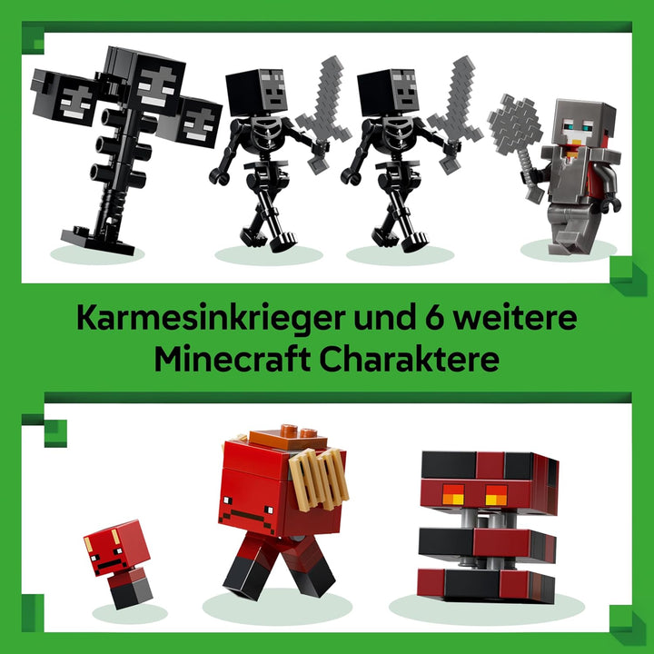 LEGO Minecraft Duell mit dem Wither - Geschenk für Junge Gamer - Merchandising für Fans - Minecraft
