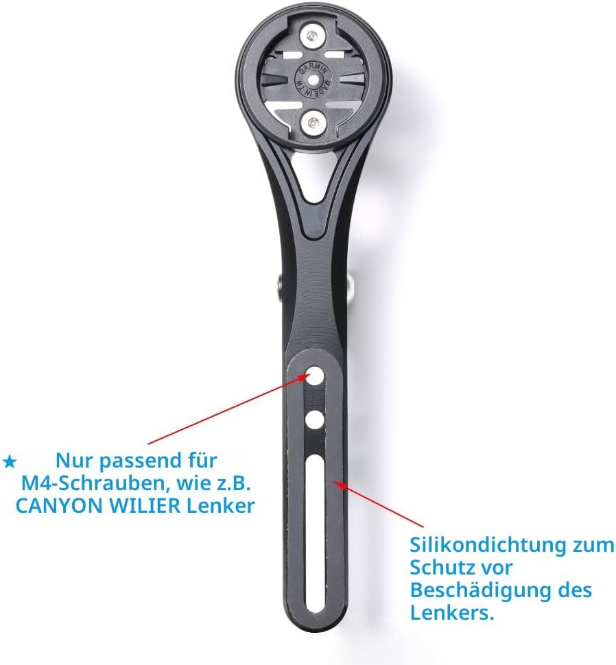 Cestbon Aero Integrierte Lenkstange Out Front Combo Mount für Garmin Edge Wahoo Elemnt Bryton Rider