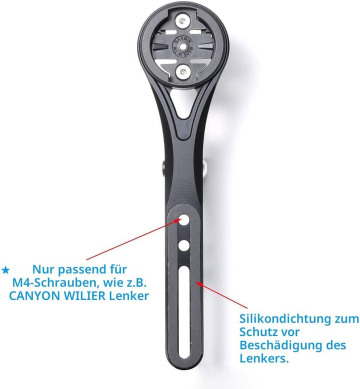 Cestbon Aero Integrierte Lenkstange Out Front Combo Mount für Garmin Edge Wahoo Elemnt Bryton Rider