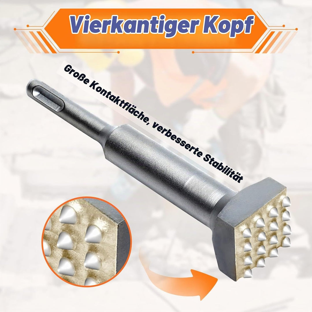 SDS Plus MeissEl, 40cr Elektrischer Blumen-Hammerbohrer StockmeissEl Mit Runder Griff 16 ZäHne Quadr