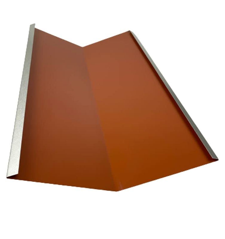 Kehlbleche 2 m lang Aluminium farbig 0,8 mm (gross, Rot RAL 8004) gross Rot Ral 8004, groß Rot