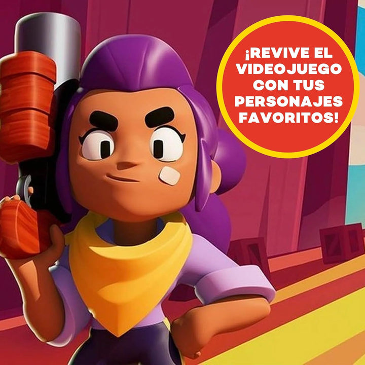Bizak Monsterflex Brawl Stars Sammelfigur Spike, super ausziehbar und elastisch, 13 cm, 10 zum Samme