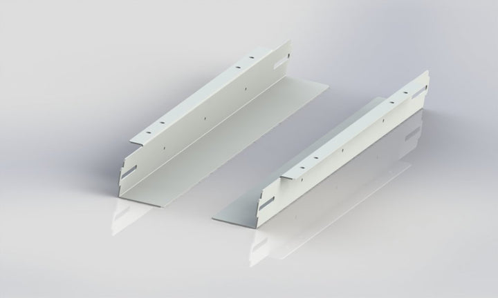 Rack Magic - 19 Zoll Schwerlast-Schienen für 4 Säulen Rackschränke mit 800mm Tiefe - Verzinkt - EIN