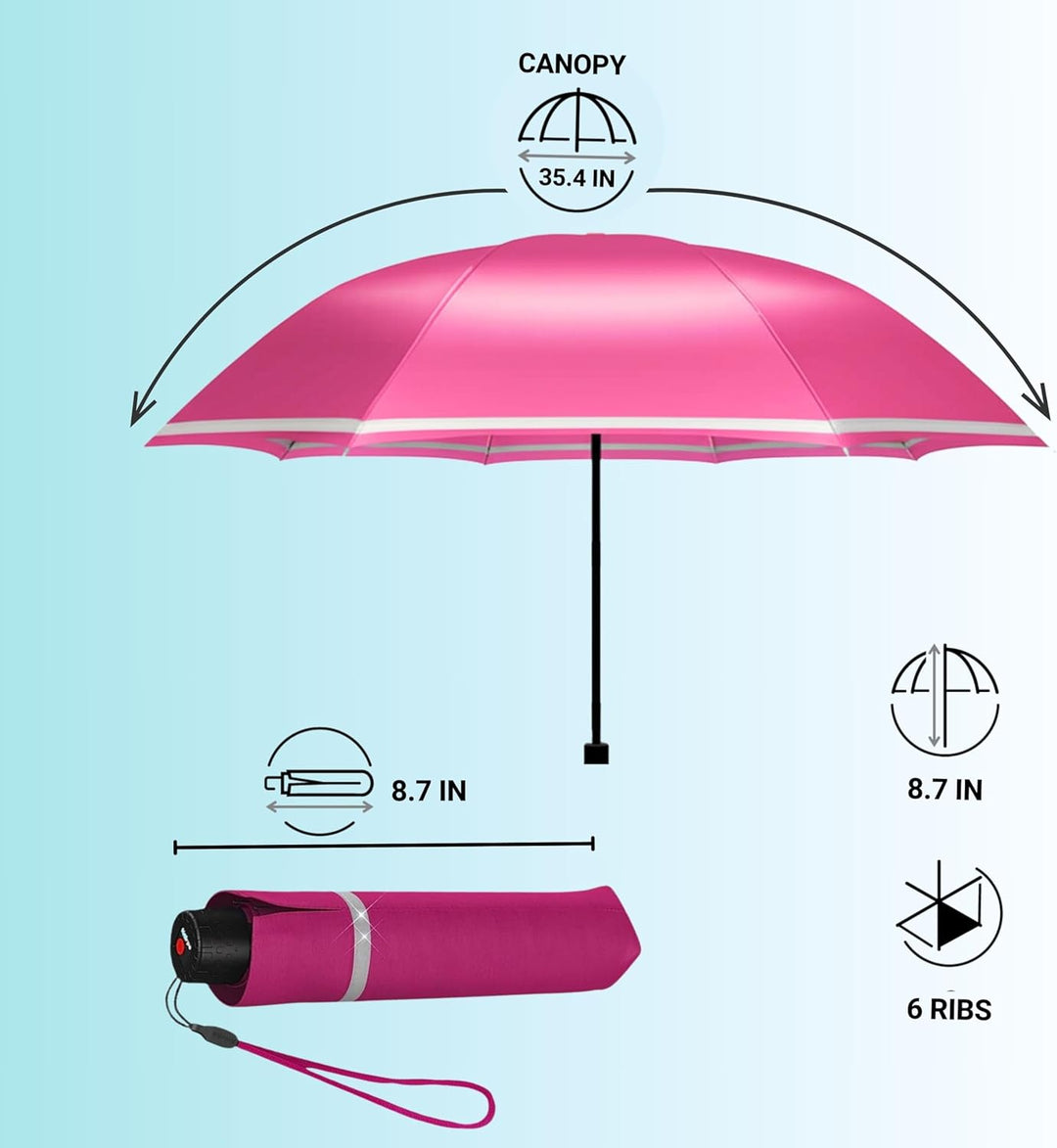 Knirps Rookie manual Kinder Regenschirm flamingo, 90 cm, Flamingo