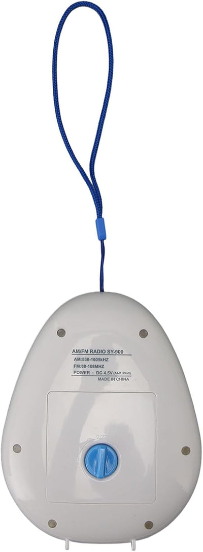 Tragbares Duschradio, Wasserdichtes Badezimmerradio, Eingebauter Lautsprecher, Batteriebetriebenes U