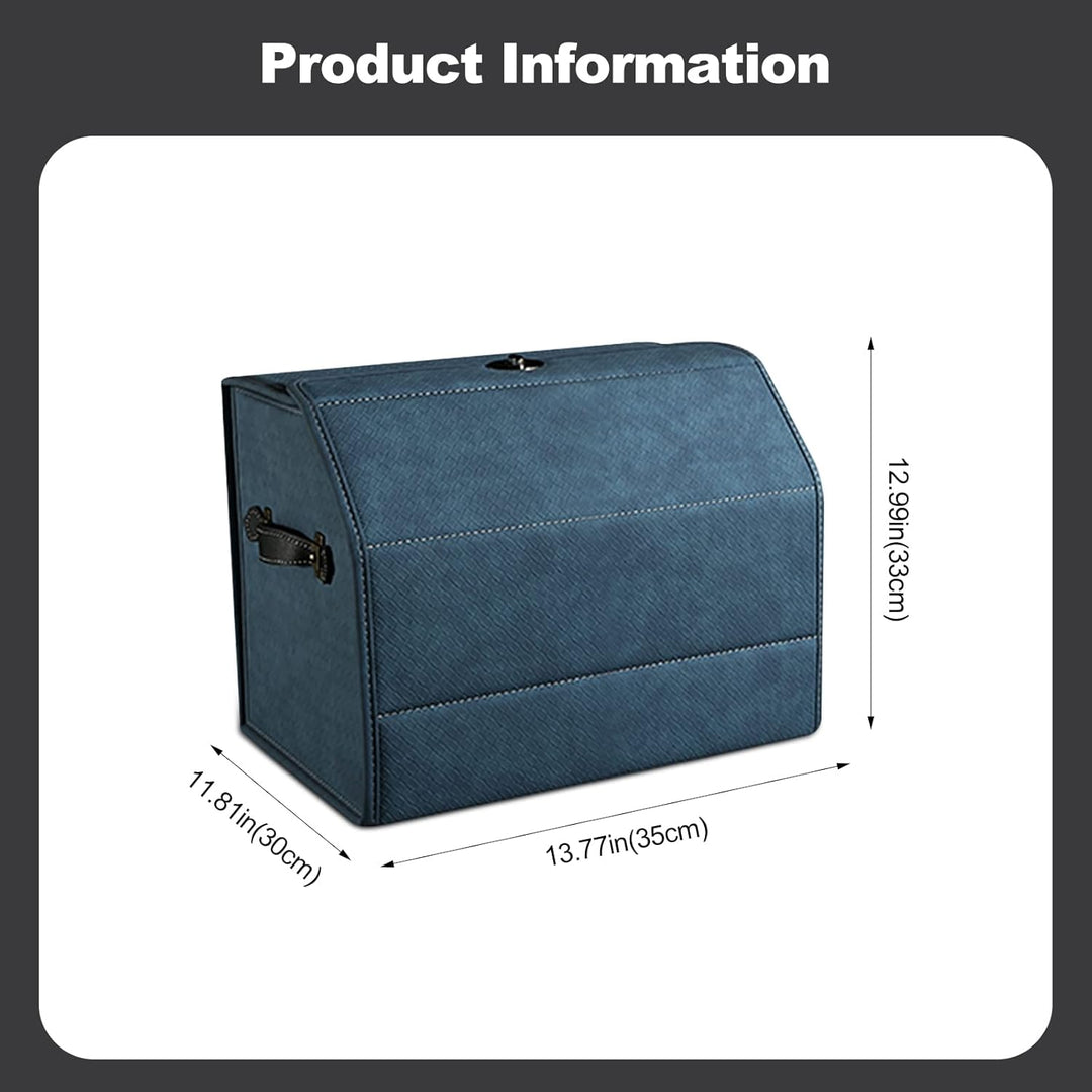 Ergocar Kofferraum Organizer, Faux Gewebtes Wildleder Autotasche Auto Kofferraum Box, Zusammenklappb