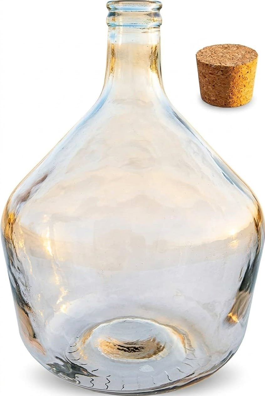lilawelt24 15L Glasballon Weinballon Glas Flasche Wasserflasche Gäreimer Glasgärballon, Flasche, Gla