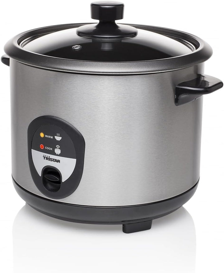 Tristar Reiskocher, 1,5L, Reis für bis zu 10 Personen ohne Anbrennen, Mit Warmhaltefunktion, 500W, S