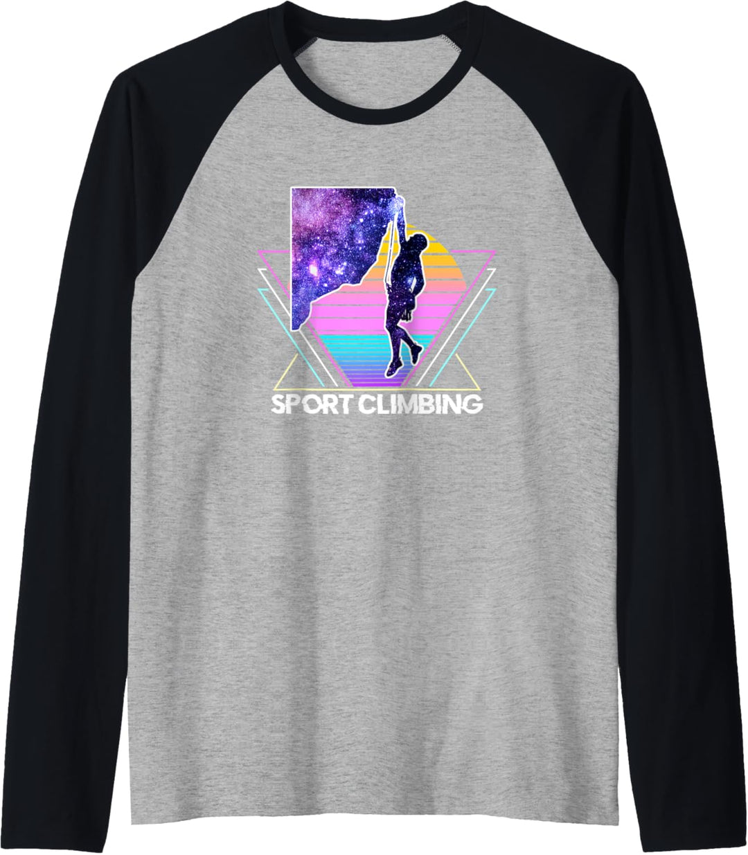 Sportklettern Retro Vintage Kletterer Raglan