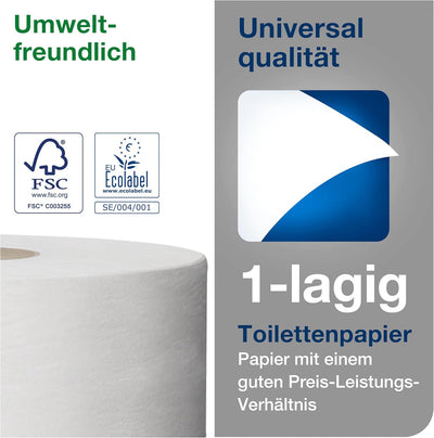 Tork 110163 Mini Jumbo Toilettenpapier in Advanced Qualität für das Tork T2 Mini Jumbo Toilettenpapi
