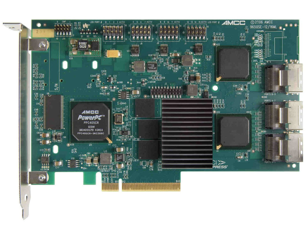 LSI LOGIC 3ware 9650SE-12ML SATA-Controller (SGL 12-Port, SATA II, 256MB DDR2-Speicher, 8X PCI Expre