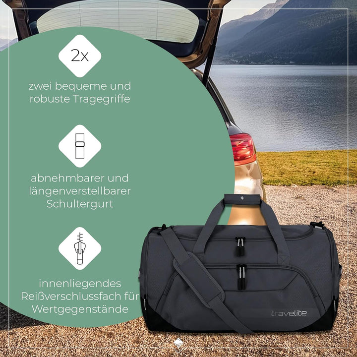 travelite grosse Reisetasche Grösse L, Gepäck Serie KICK OFF: Praktische Reisetasche für Urlaub und