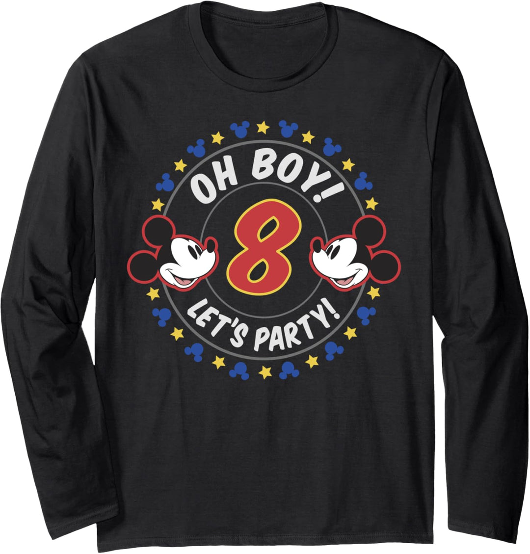 Disney Mickey & Friends 8 Year Old Let's Party Langarmshirt