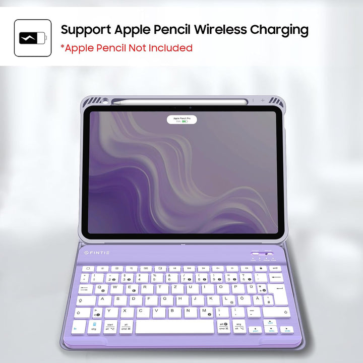 FINTIE Tastatur Hülle für iPad Air 11" (M3) 2025/(M2) 2024, iPad Air 10.9" 5/4 Generation (2022/2020