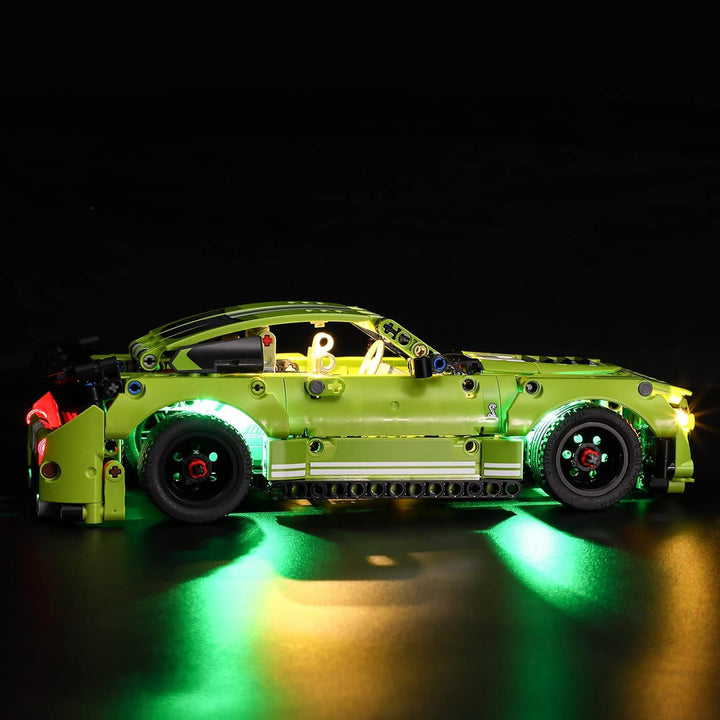 BRIKSMAX Led Beleuchtungsset für Lego Technic Ford Mustang Shelby GT500 - Compatible with Lego 42138