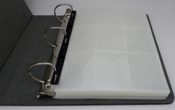 docsmagic.de 3-Ring Premium Album Black + 100 9-Pocket Premium Pages - Schwarz - PKM - YGO - MTG, Pr