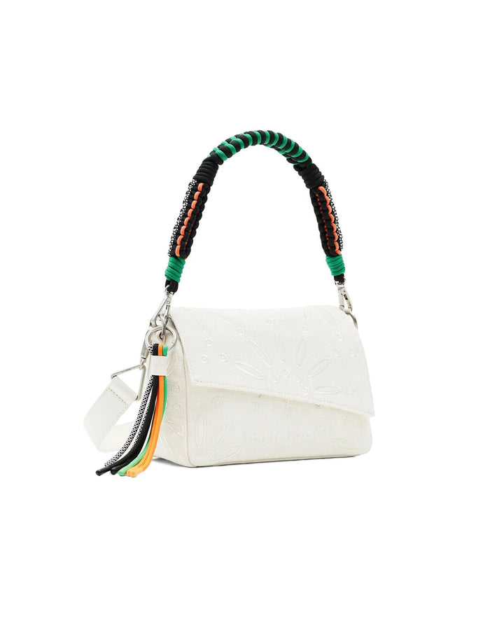 Desigual Damen Bag_Summer Dandelion PHUK 2000 Black Weiss, Weiss