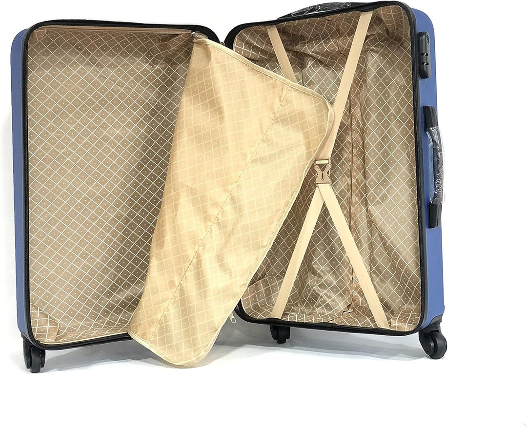 CELIMS Koffer für mittelgrosse Kabine, gross, mit oder ohne Kosmetiktasche – französische Marke Blau