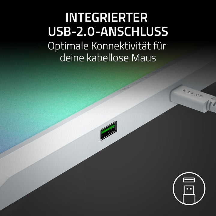 Razer Firefly V2 Pro - RGB-hintergrundbeleuchtete Gaming-Mausmatte - integrierter USB-Anschluss (15-