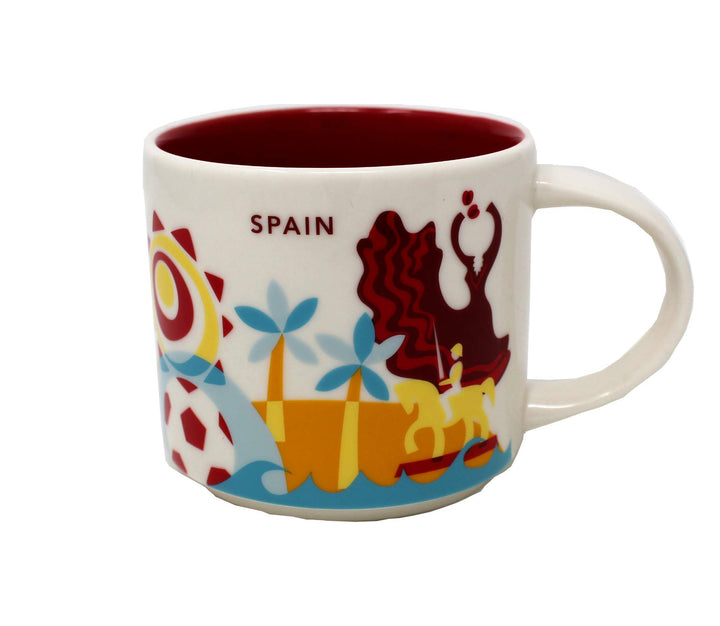 Starbucks Spanien Sie Befinden Sich Hier Yah-Sammlung Kaffeetasse Weiss