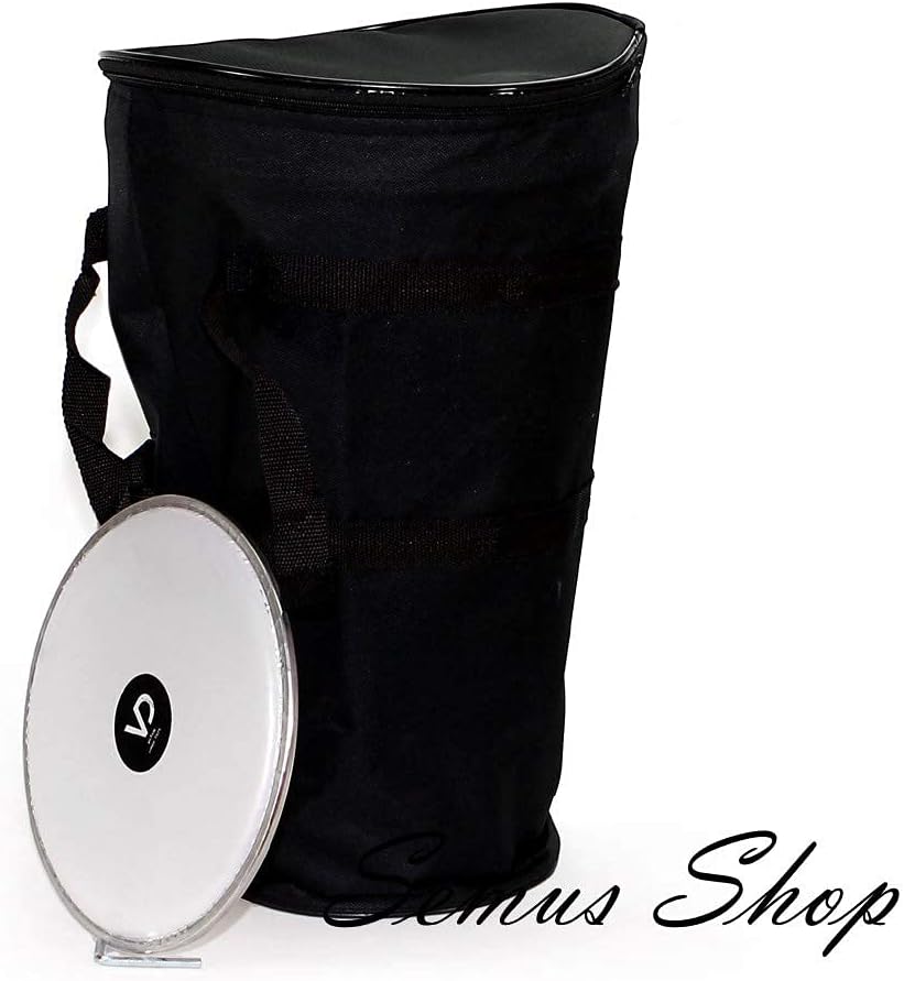 Orientalische Aluguss Handtrommel Darbuka, Dümbek mit Tasche, Schlüssel und Ersatzfell