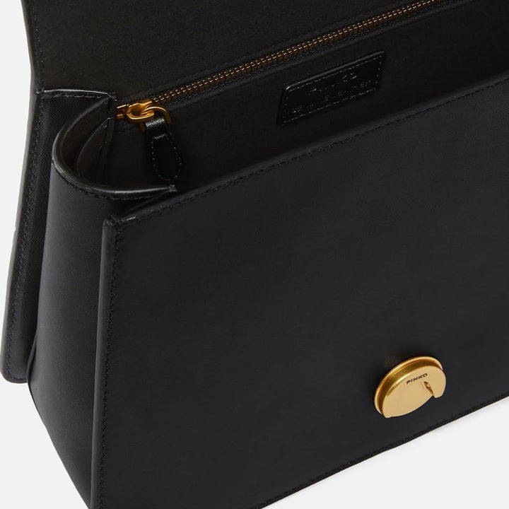 Pinko Damen Love One Top Handle Classic Li Tasche Z99q_schwarz-antique Gold, Z99q_schwarz-antique Go