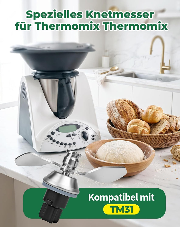 Teigmesser für Thermomix TM31 Knetmesser Mixmesser für Vorwerk Zubehör