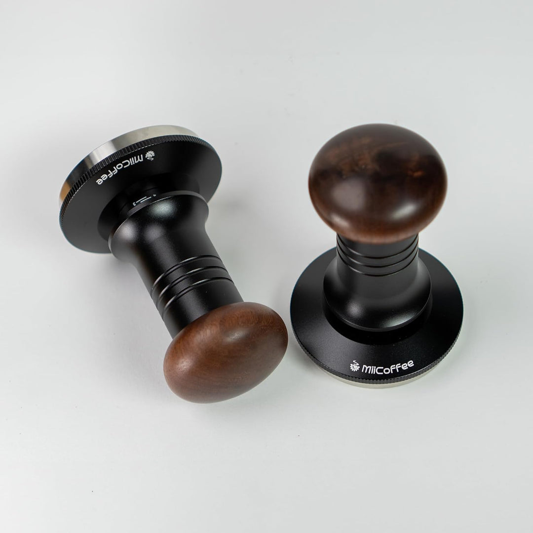 MiiCoffee Espresso-Kaffeestampfer 58,5 mm, ebener Kaffeestampfer für 58-mm-Siebträger, verstellbare