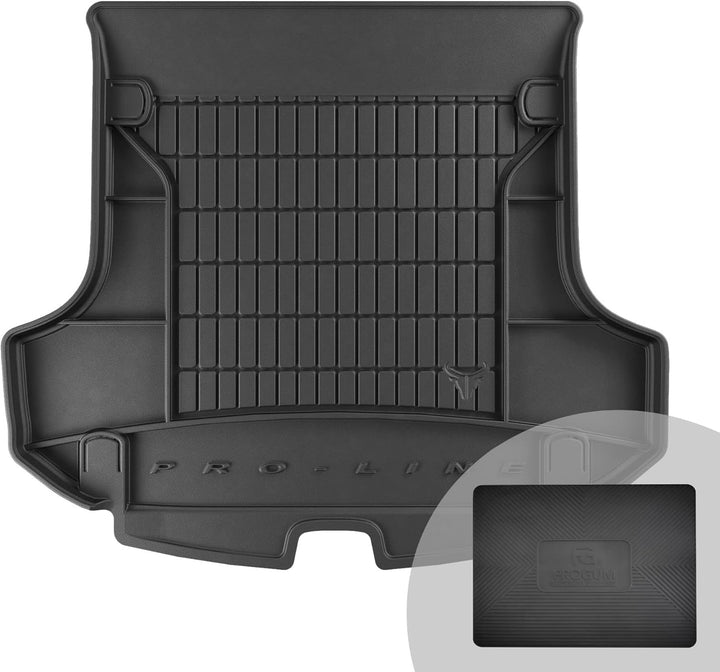FROGUM ProLine 3D Gummimatte Exklusive Auto Kofferraummatte Kofferraumwanne für Dacia Logan MCV II 2
