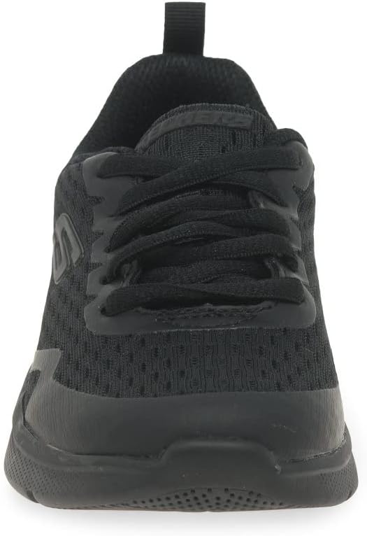 Skechers Mädchen MICROSPEC MAX Electric Jumps Sneaker 27 EU Black Textile Trim, 27 EU Black Textile
