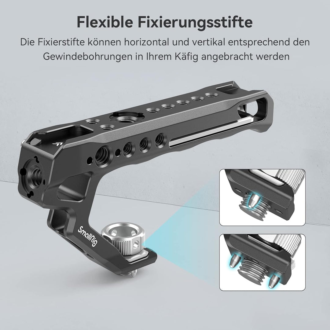 SmallRig Top Handle Ergonomischer Griff mit Positionierungslöchern für AR RI, Anti-Off-Designed Cold