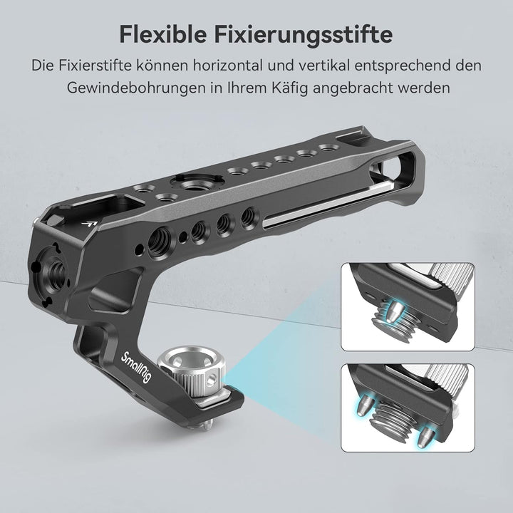 SmallRig Top Handle Ergonomischer Griff mit Positionierungslöchern für AR RI, Anti-Off-Designed Cold