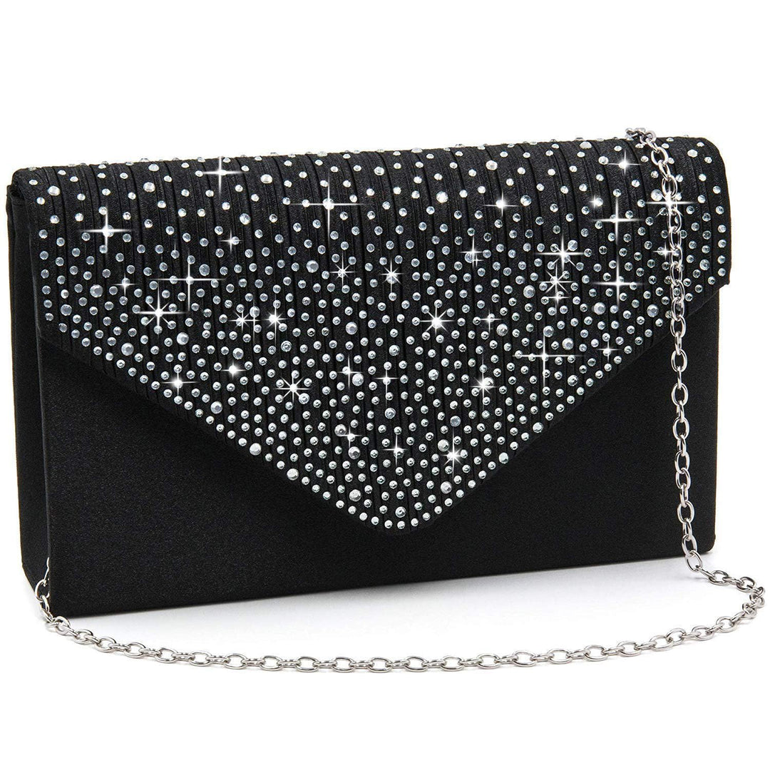Milisente Evening Bag for Women Glitter Rhinestone Wedding Evening Purse Crystal Envelope Crossbody
