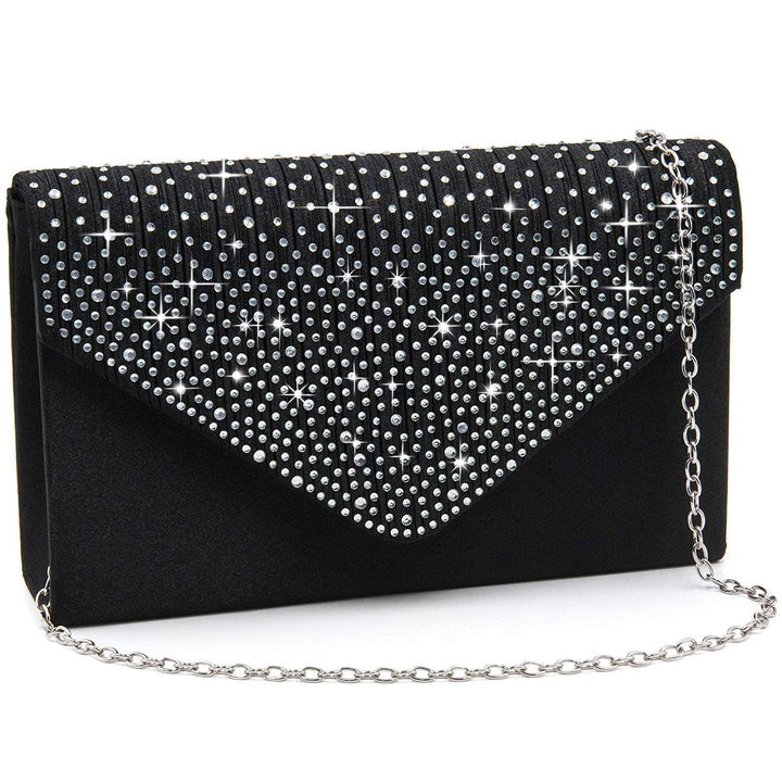 Milisente Evening Bag for Women Glitter Rhinestone Wedding Evening Purse Crystal Envelope Crossbody