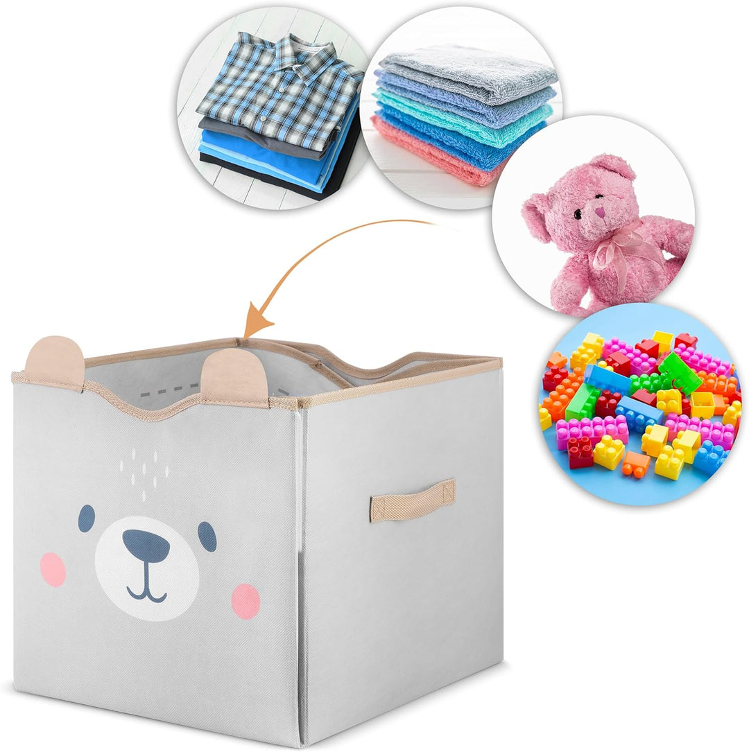 Nukido - 2in1 - Spielzeugkiste mit Spielmatte - für Kinder/Baby - Faltbar - Aufbewahrungsbeutel - Sp