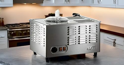 Musso Pola Stella Model Chef, Professionelle Eismaschine aus Edelstahl mit Sicherheitsvorrichtung, M