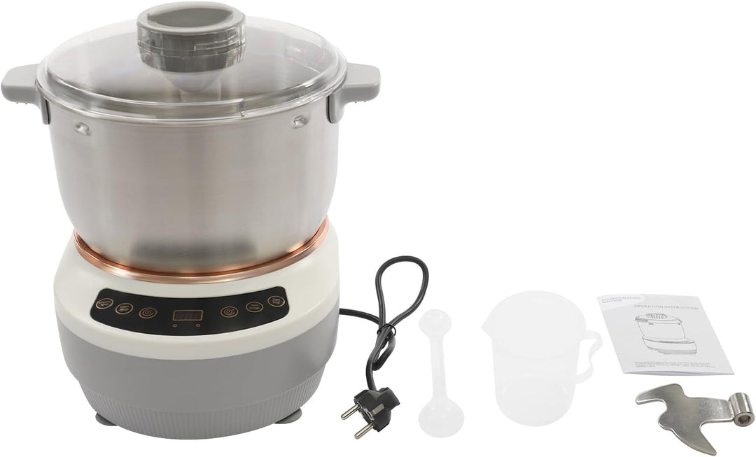 Teigknetmaschine mit Fermentationsfunktion, 7L Edelstahl Teigmaschine Vollautomatische Teigmaschine