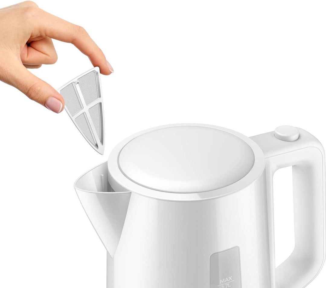 Philips HD9318/00 Wasserkocher Serie 3000, 1,7l, Federdeckel, LED-Anzeige, weiss &amp; HD2581/90 Toaster