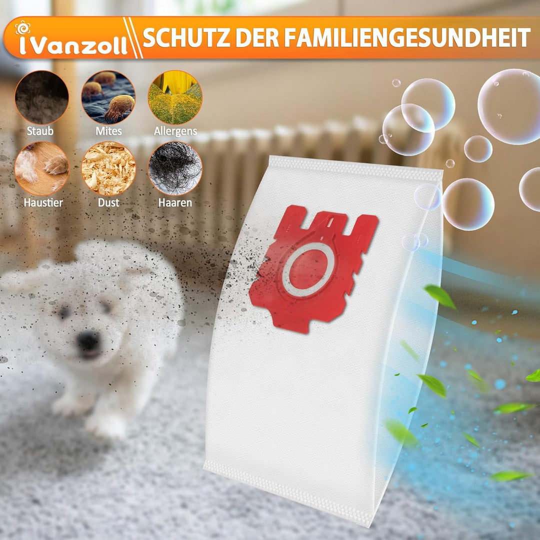6 Stück Staubsaugerbeutel für Miele Hyclean Pure FJM Staubsauger Complete C1 Compact C1 C2 S24 S256i